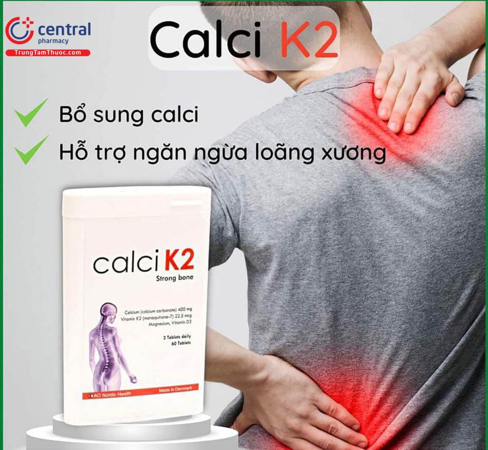 Hình 3: Tác dụng của Calci K2 Strong Bone