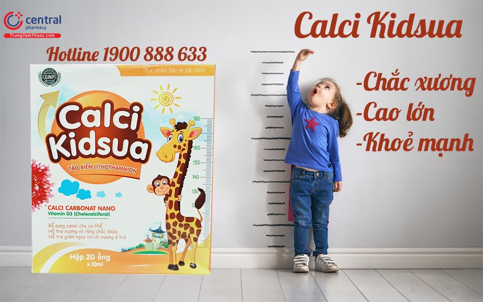 Calci kidsua chắc khoẻ xương