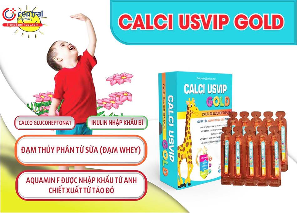 Thành phần có trong siro Calci Usvip Gold