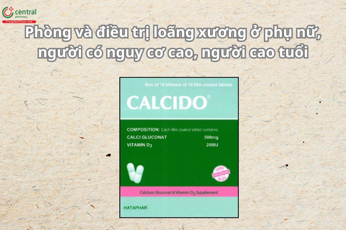 Thuốc Calcido Hataphar phòng ngừa và điều trị loãng xương ở người lớn tuổi