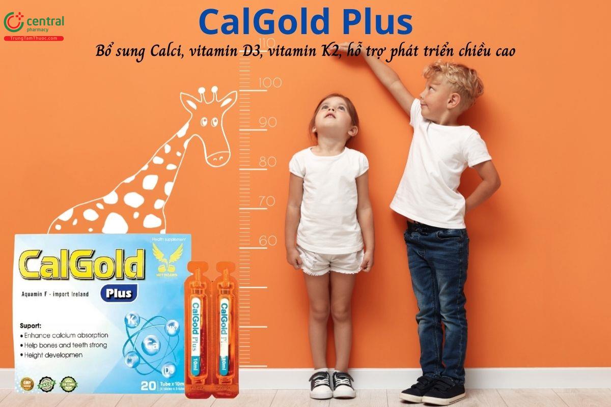 CalGold Plus - Bổ sung canxi, Vitamin D3, vitamin K2, giúp xương và răng chắc khỏe