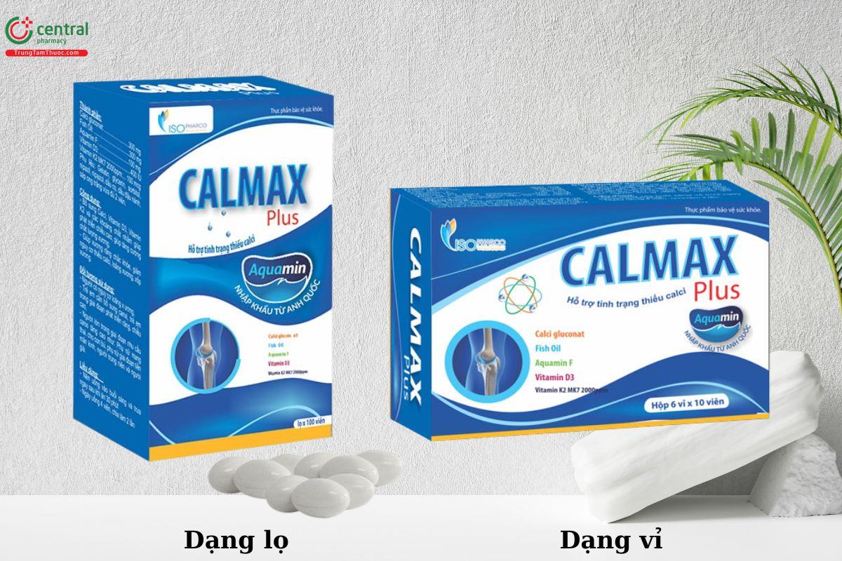 Calmax Plus dạng lọ và dạng vỉ