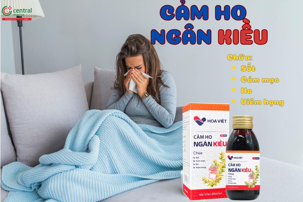 Cảm Ho Ngân Kiều chữa cảm mạo, sốt, ho, viêm họng