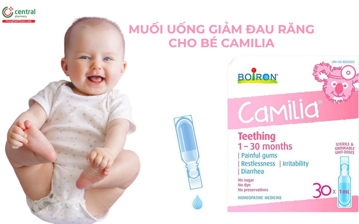 Muối giảm đau răng cho bé Camilla