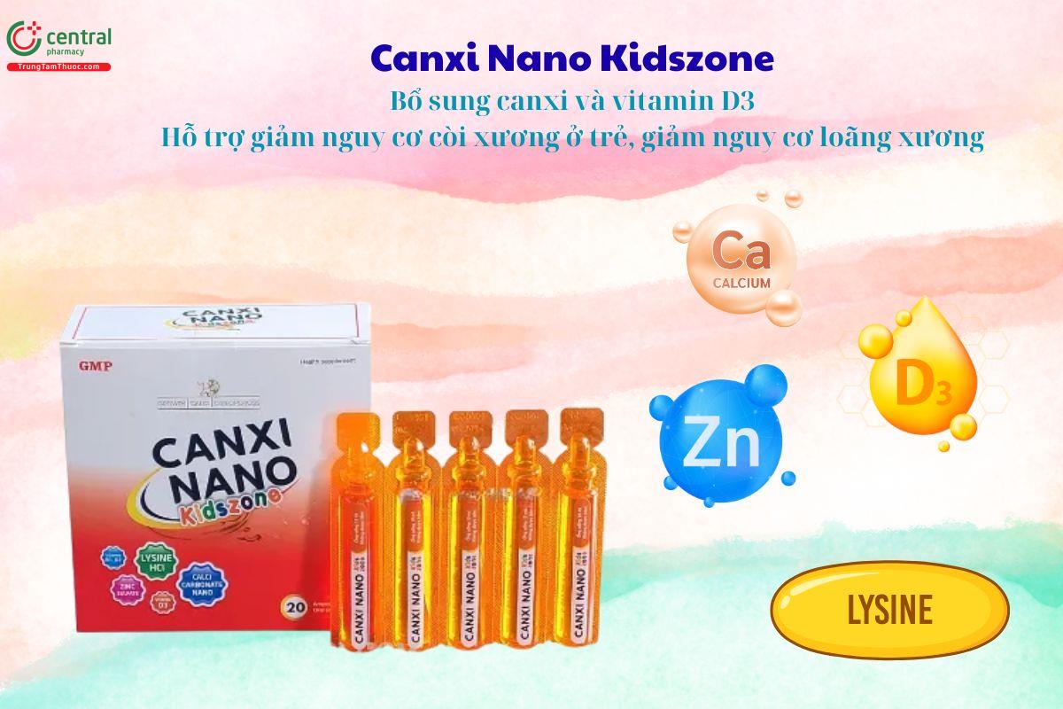 Canxi Nano Kidszone bổ sung canxi, giúp xương và răng chắc khỏe
