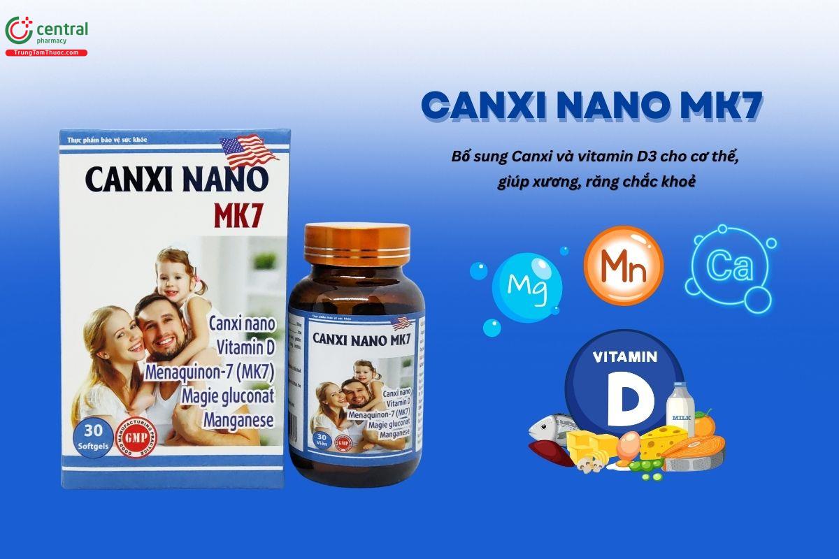 Canxi Nano MK7 Dược Minh Chiến hỗ trợ tăng chiều cao, chắc khỏe xương