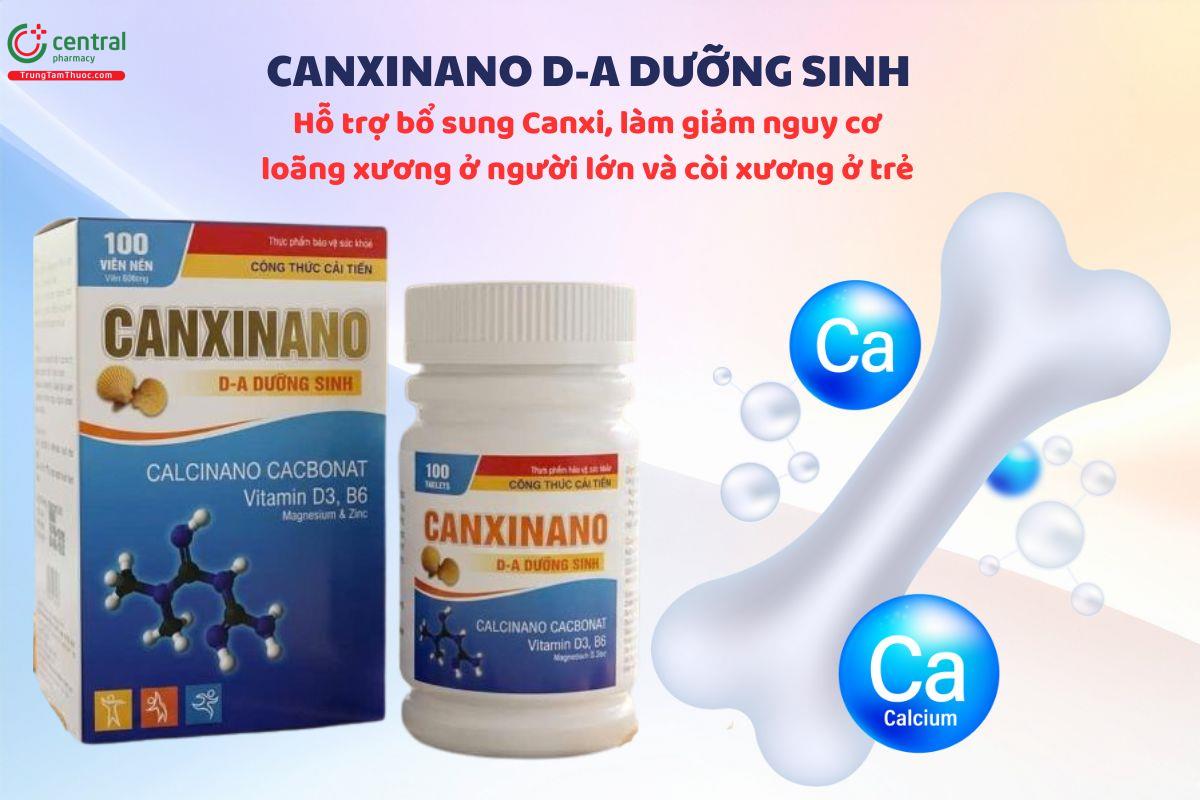 CanxiNano D-A Dưỡng Sinh tăng mật độ xương, giúp xương chắc khỏe