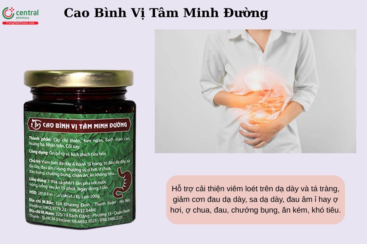 Công dụng của Cao Bình Vị Tâm Minh Đường