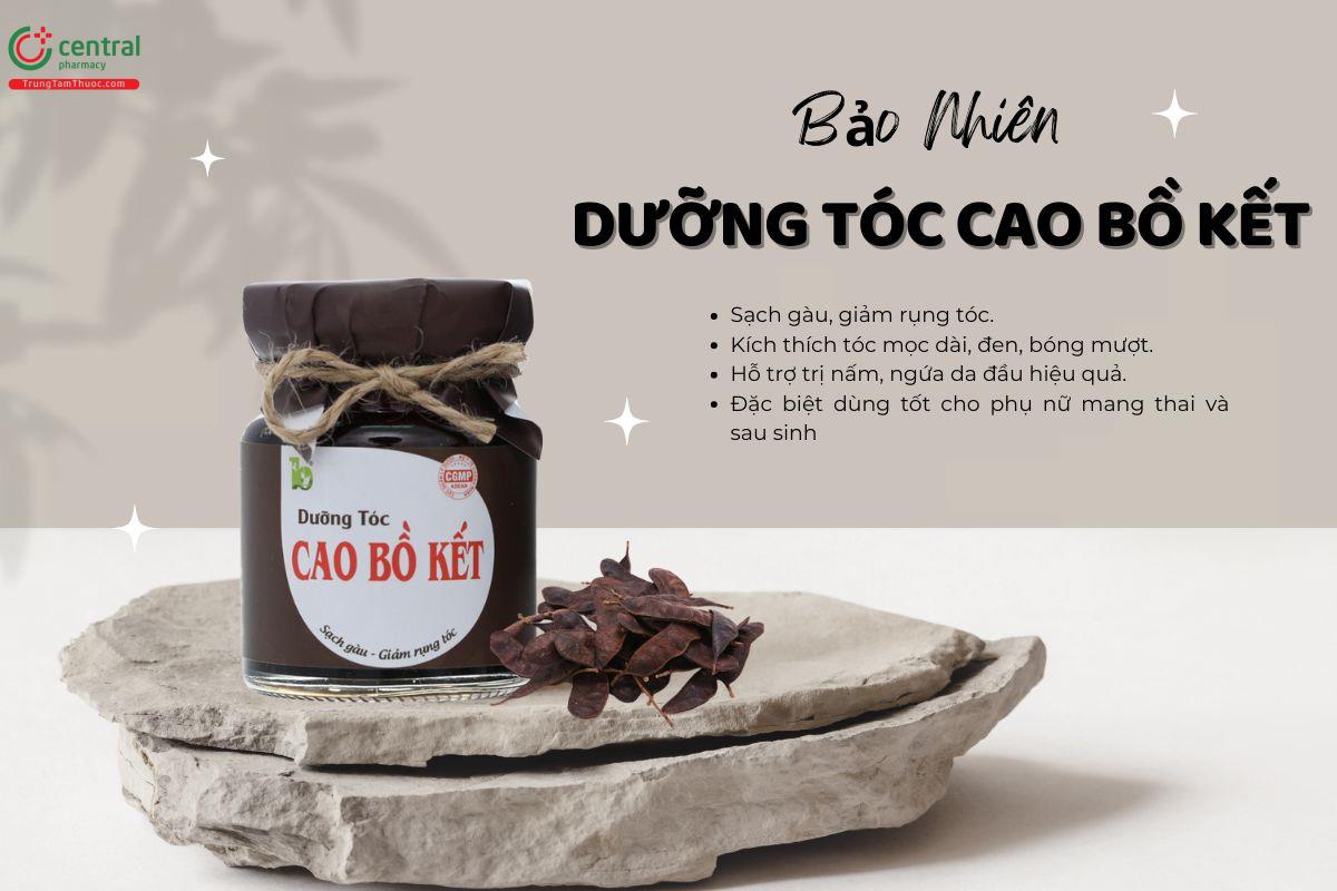 Gội đầu Cao Bồ Kết Bảo Nhiên sạch gàu, giảm ngứa, kích thích mọc tóc 