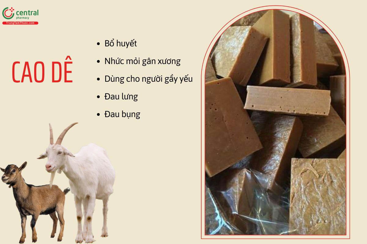 Cao dê có tác dụng gì?