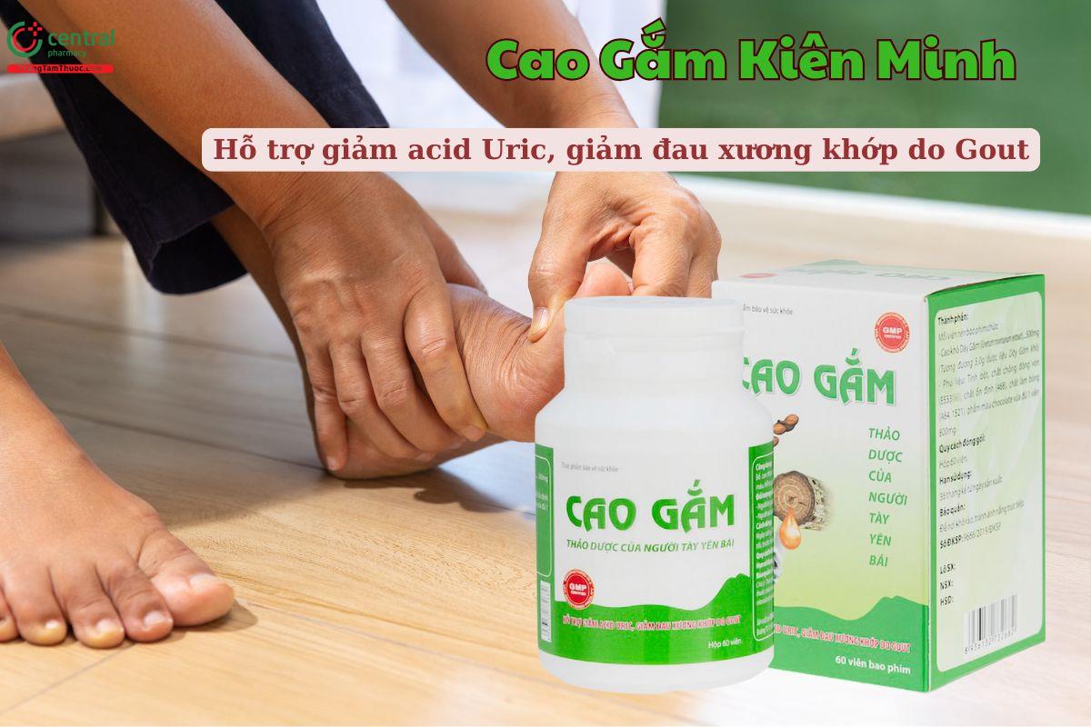 Cao Gắm Kiên Minh giúp giảm đau xương khớp do bệnh Gout gây ra