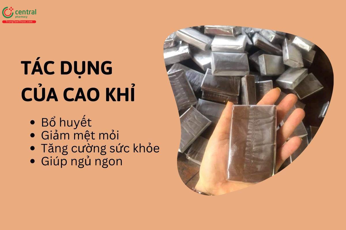 Tác dụng của cao khỉ với phụ nữ