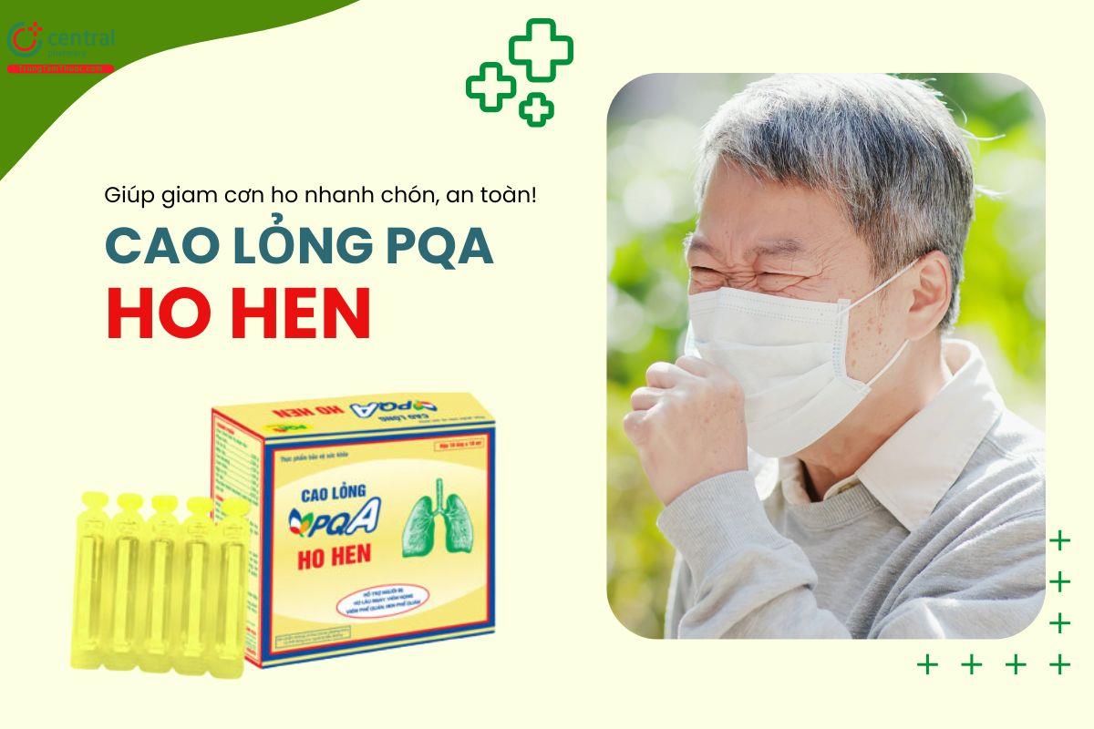 Cao lỏng PQA ho hen giải cảm hàn, ấm phổi dịu ho, tiêu đờm, thông khí