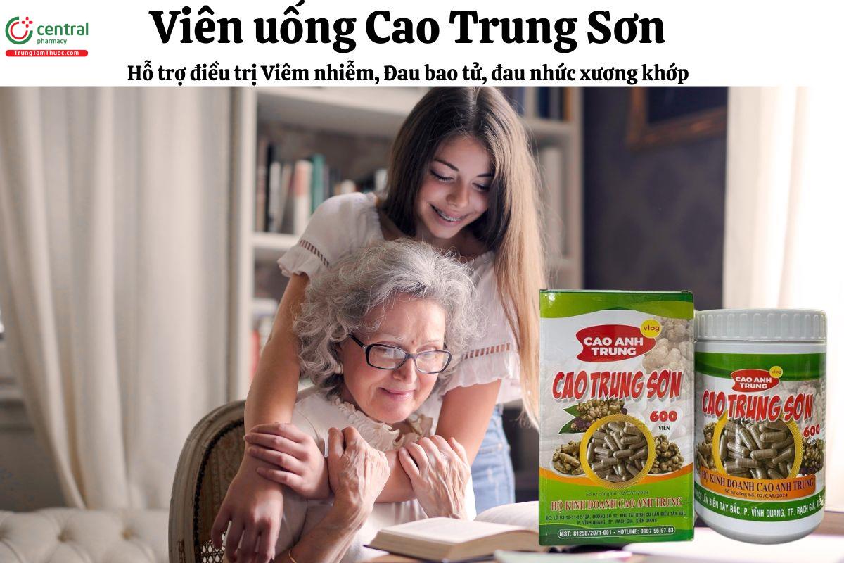 Cao Trung Sơn (600 viên)- Cải thiện đau nhức xương khớp, viêm nhiễm