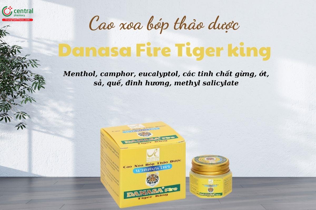 Cao xoa thảo dược Danasa Fire Tiger king hũ 20g