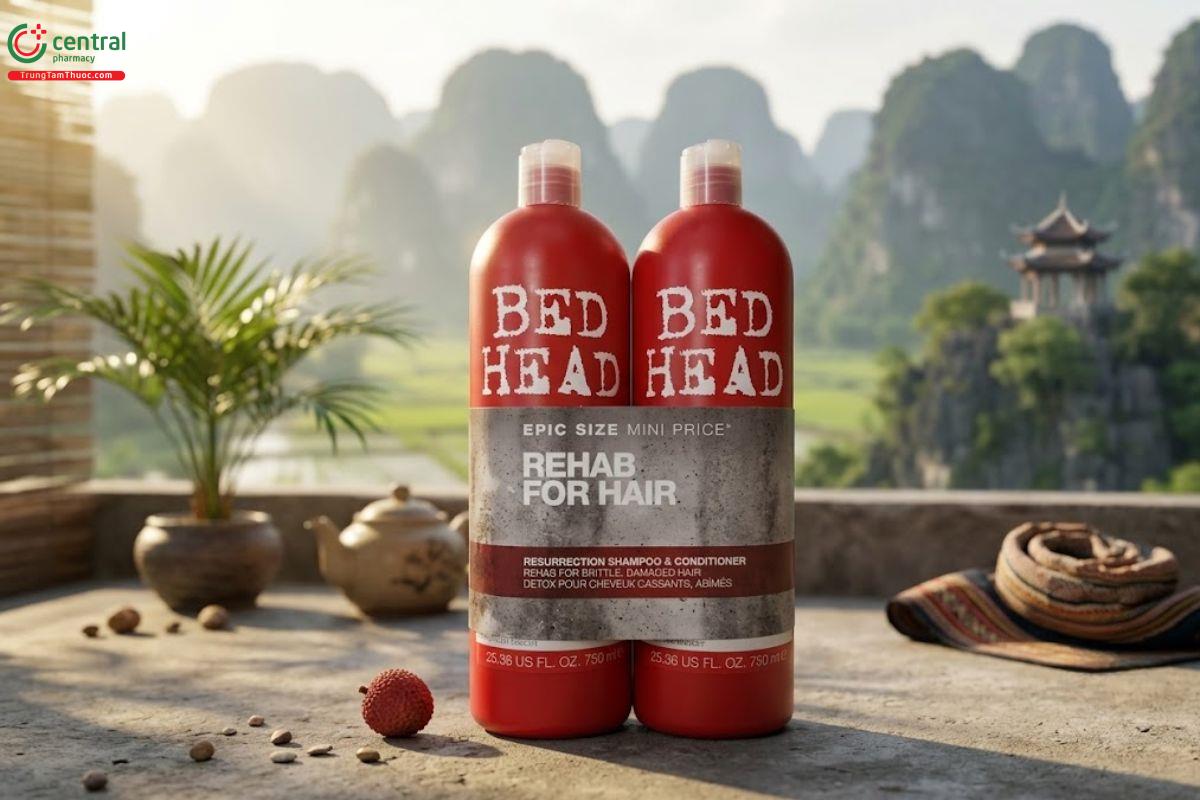 Dầu gội cặp Tigi Bed Head đỏ