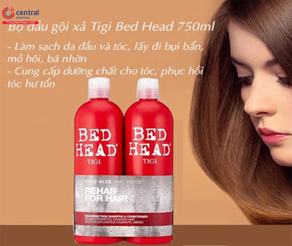 Cặp gội xả Tigi đỏ giúp mái tóc suôn mượt, bồng bềnh tự nhiên