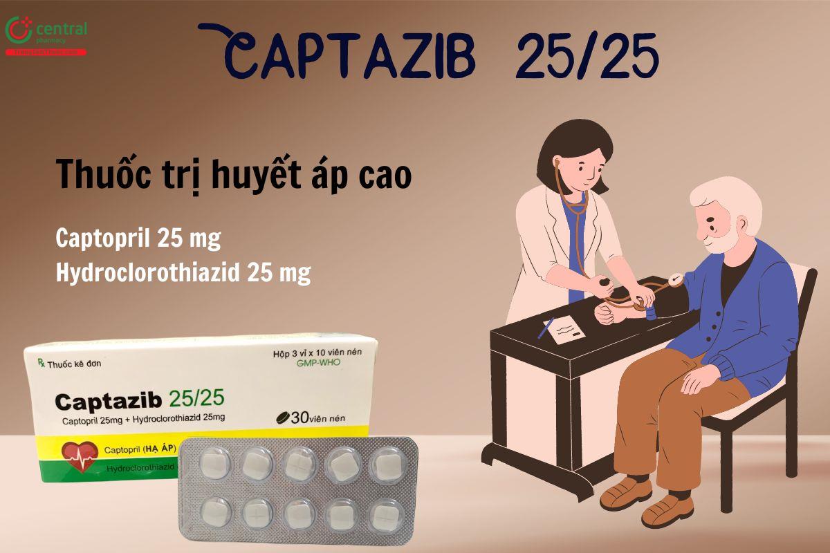 Thuốc Captazib 25/25 - giải pháp điều trị tăng huyết áp