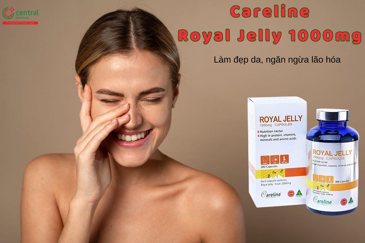 Viên uống sữa ong chúa Careline Royal Jelly 1000mg dùng cho phụ nữ giai đoạn mãn kinh, tiền mãn kinh