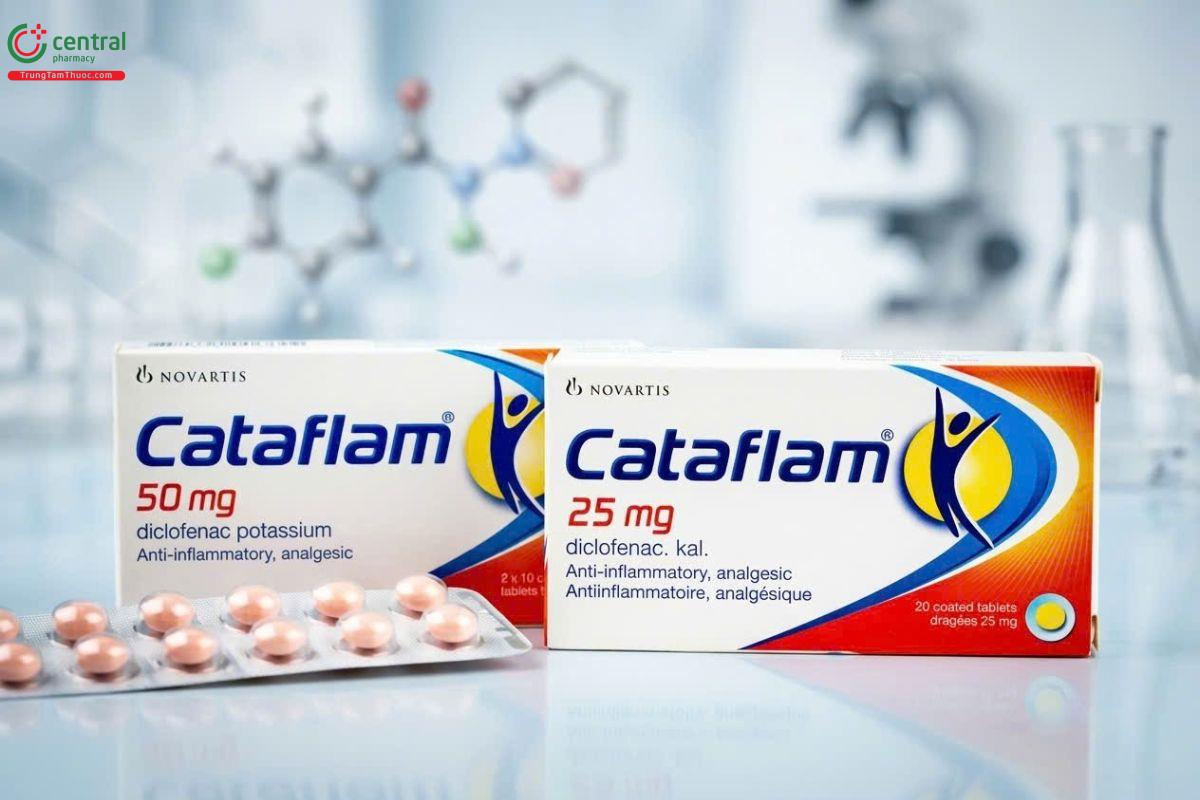 Thuốc Cataflam loại 50mg và 25 mg.
