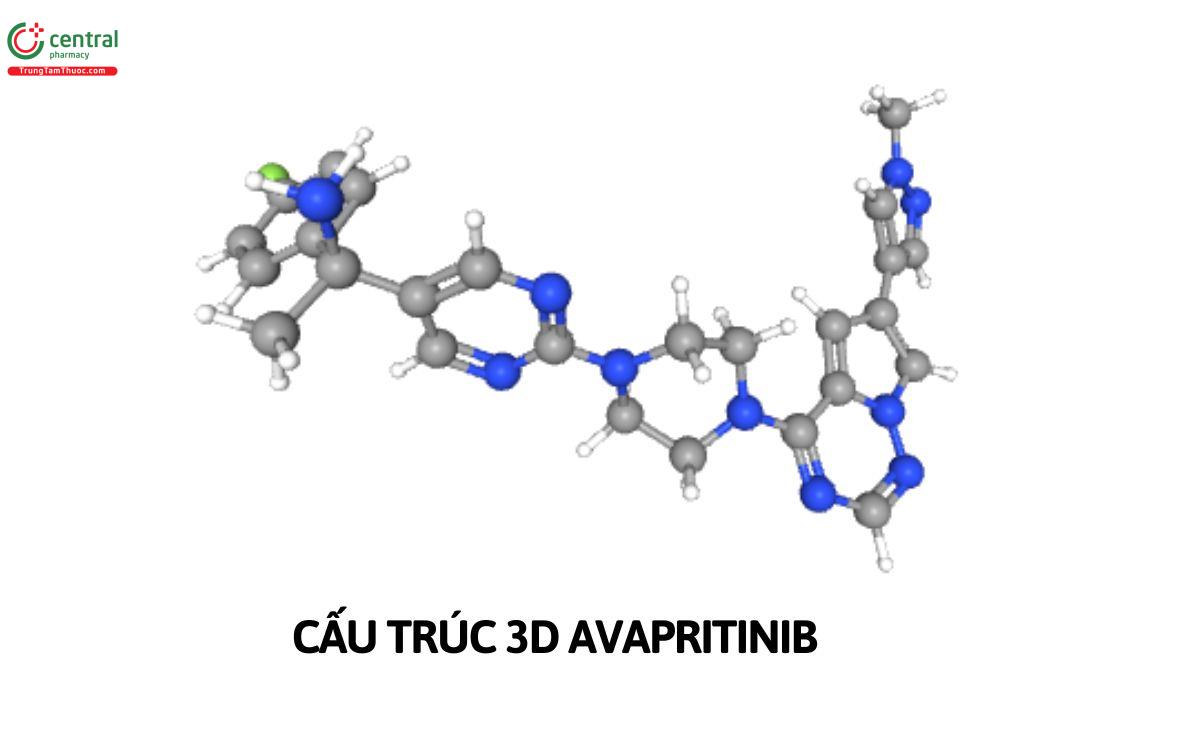 Cấu trúc 3D Avapritinib