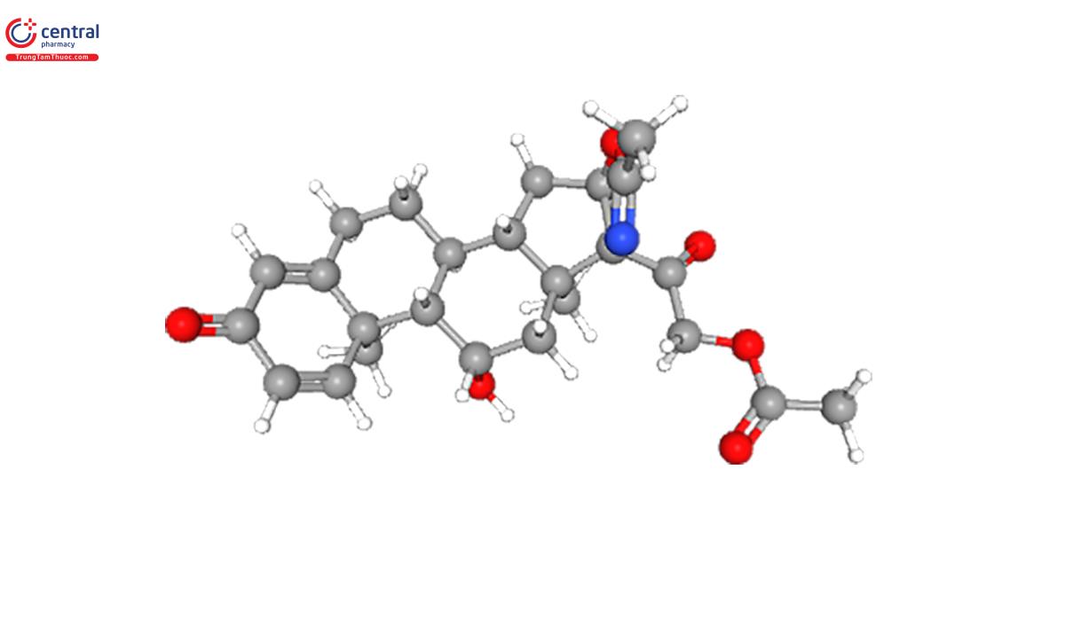 cấu trúc 3d của deflazacort