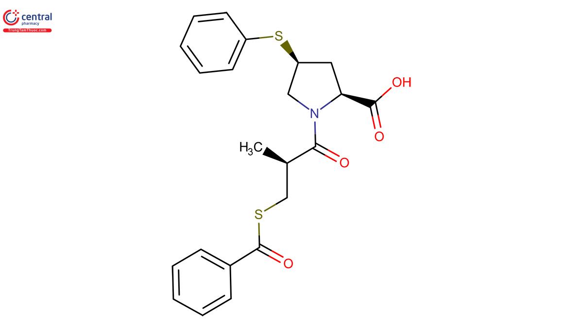 Cấu trúc hóa học của Zofenopril