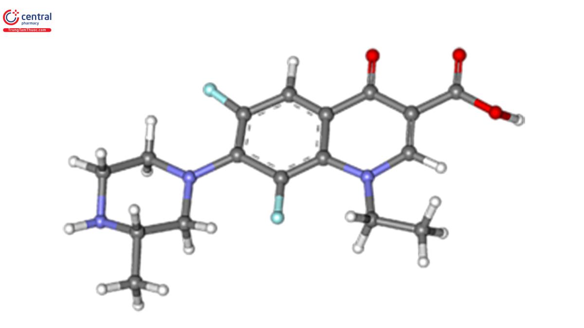 Cấu trúc 3d của lomefloxacin