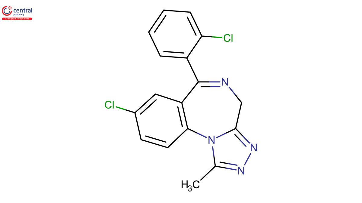 Cấu trúc hóa học Triazolam