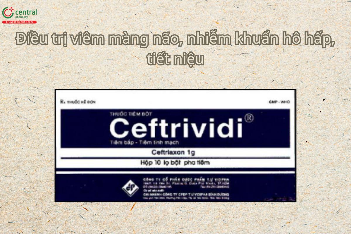 Thuốc Ceftrividi 1g điều trị dự phòng nhiễm khuẩn trong phẫu thuật