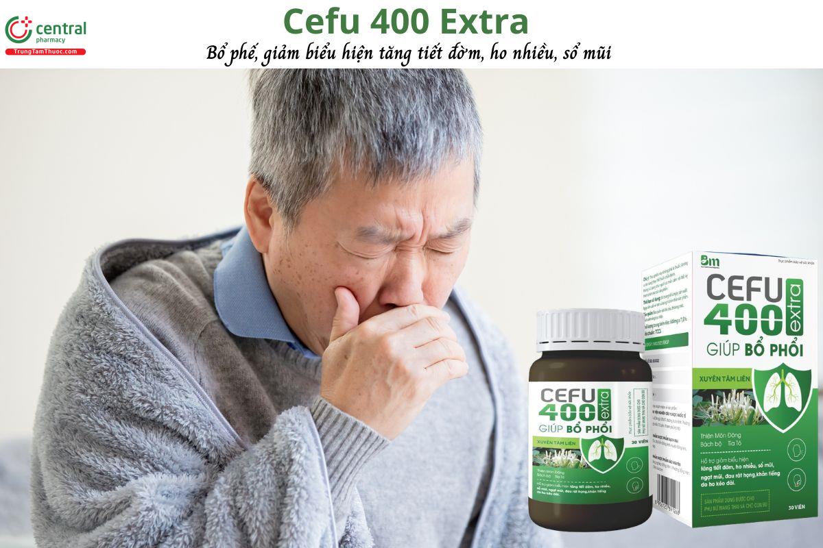 Cefu 400 Extra - Giúp bổ phổi, hạn chế ho nhiều, giảm đau rát họng