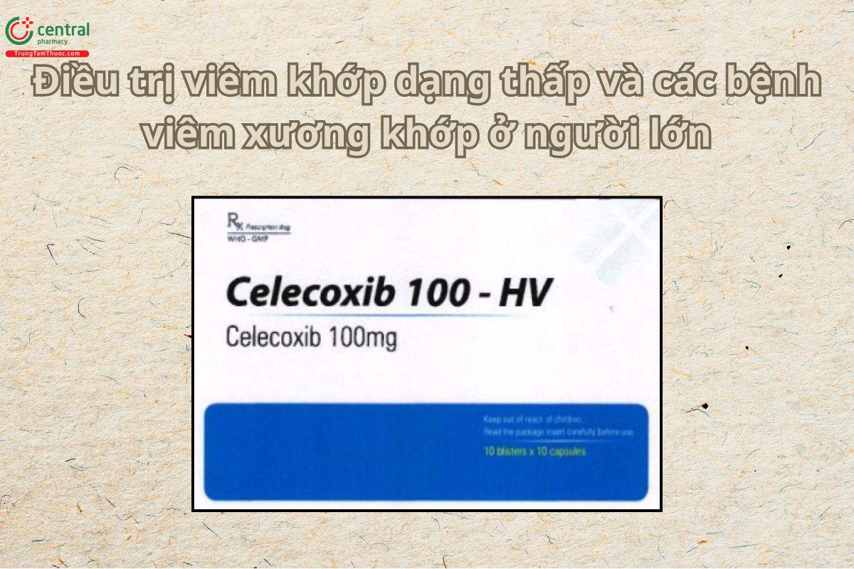 Thuốc Celecoxib 100-HV điều trị các trường hợp viêm khớp dạng thấp