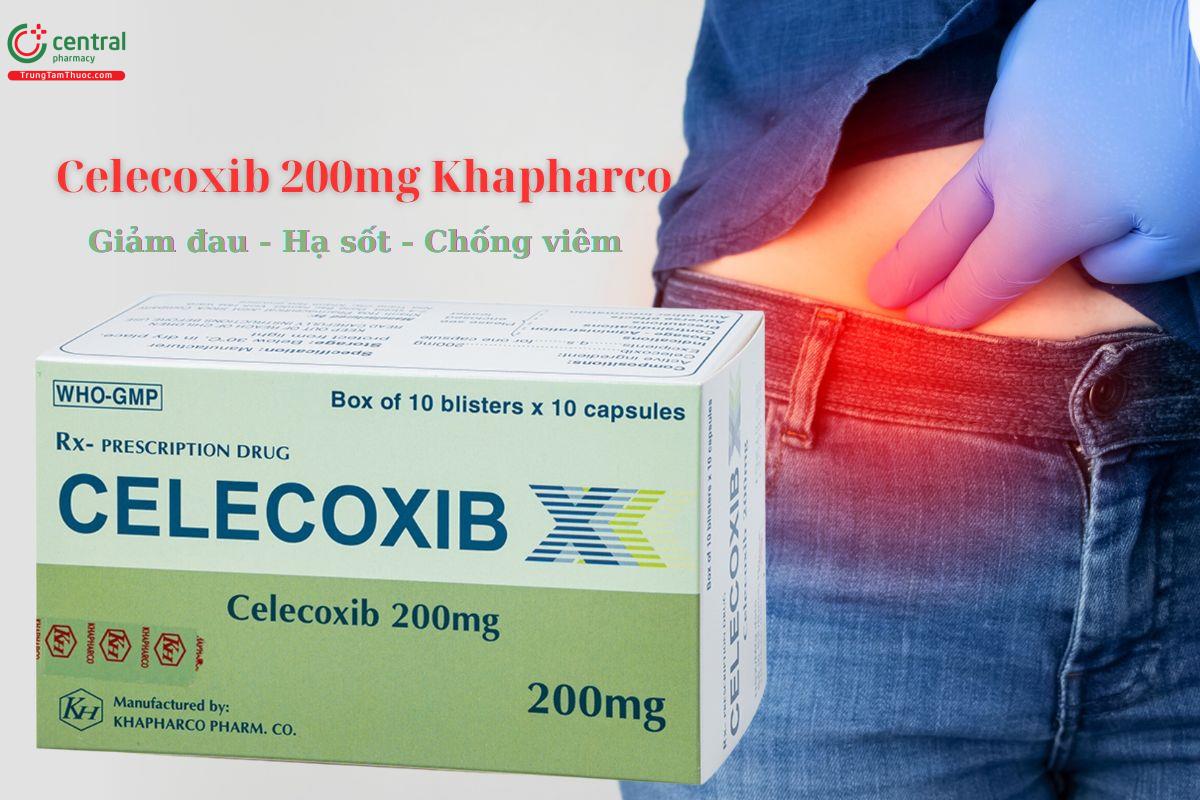 Thuốc Celecoxib 200mg Khapharco - Giảm đau, chống viêm