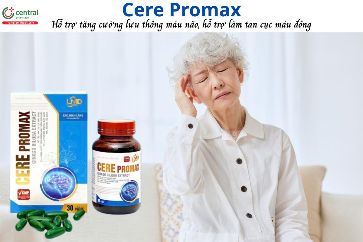 Cere Promax - Giúp hoạt huyết, hỗ trợ làm tan cục máu đông