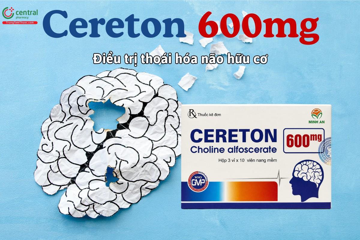 Thuốc Cereton 600mg Mediplantex điều trị hội chứng thoái hóa não hữu cơ