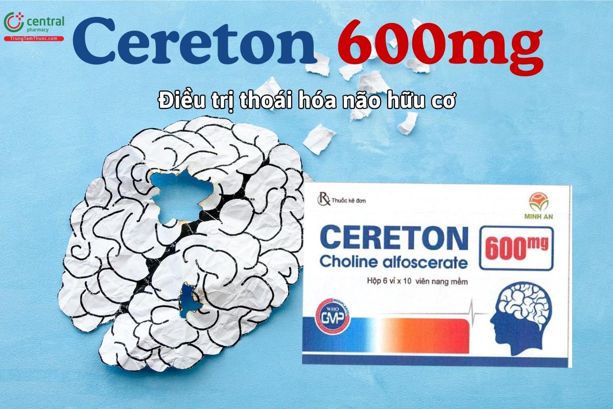 Thuốc Cereton 600mg Mediplantex điều trị hội chứng thoái hóa não hữu cơ