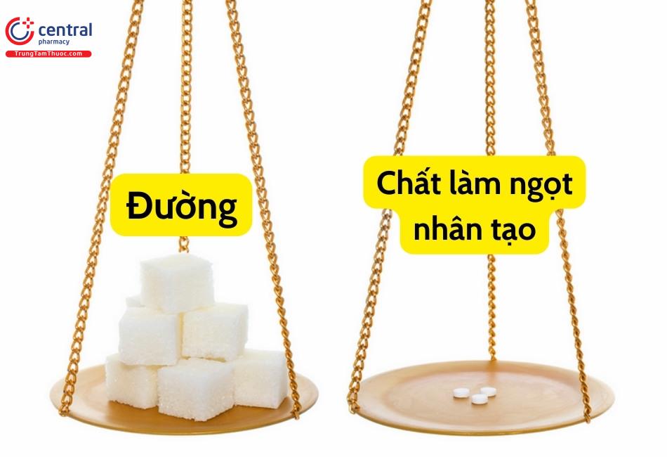 Chất tạo ngọt nhân tạo ngọt gấp nhiều lần so với đường