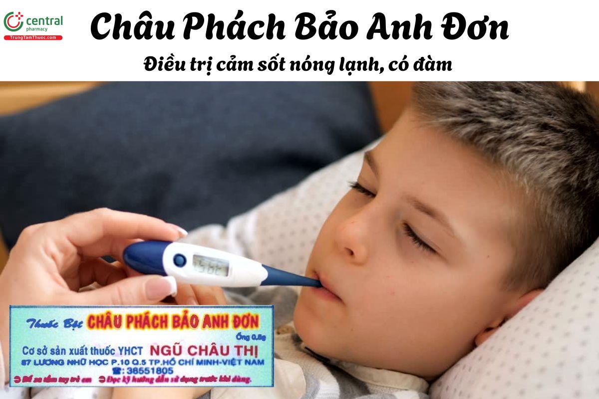 Thuốc Châu Phách Bảo Anh Đơn - Điều trị cảm sốt, ho có đờm, khò khè