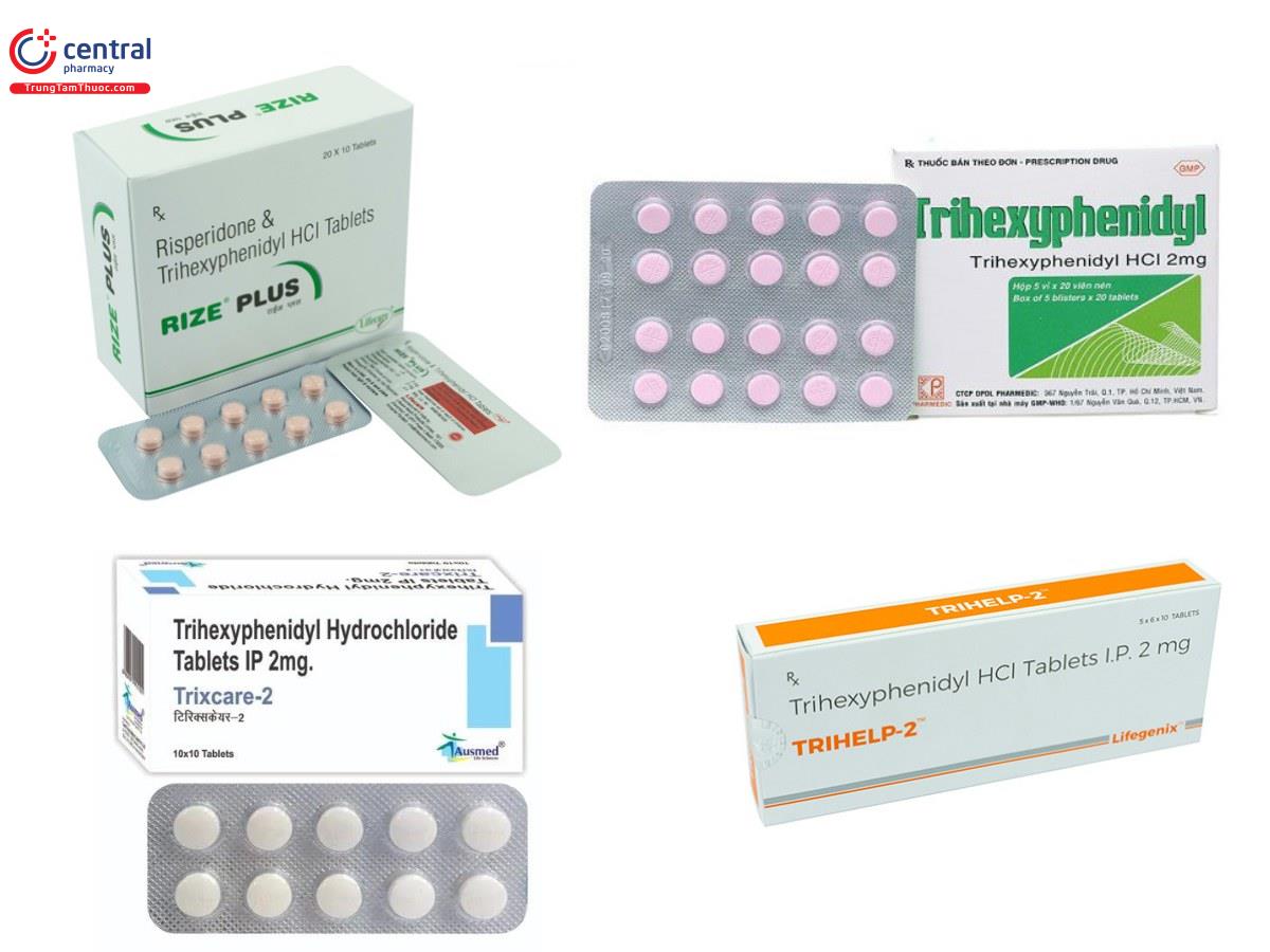 Một số chế phẩm Trihexyphenidyl Hydrochloride