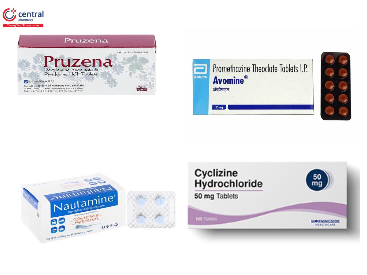 Một số chế phẩm nhóm thuốc kháng histamin H1