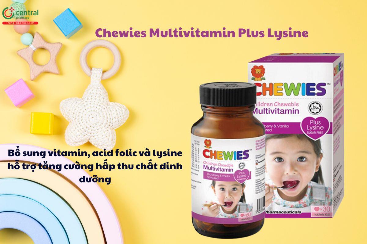 Chewies Multivitamin Plus Lysine bổ sung vitamin, lysin cho bé