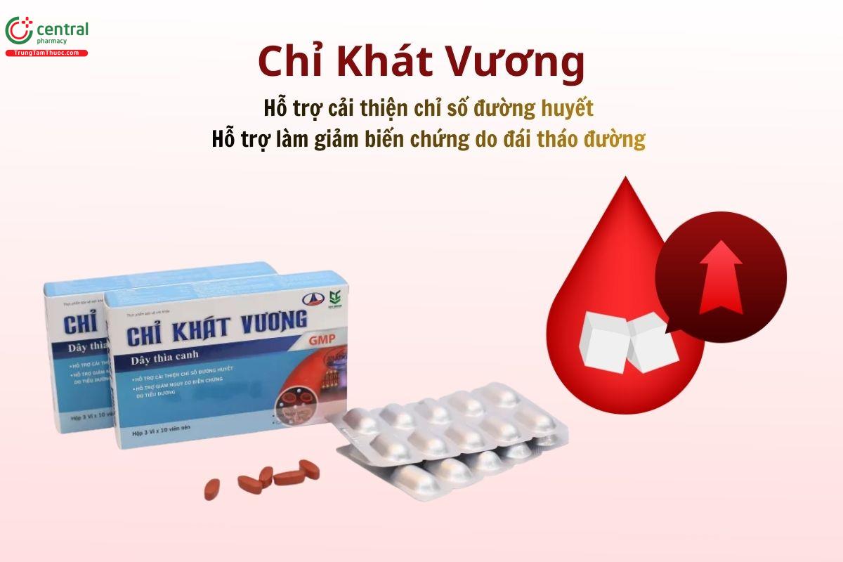 Chỉ Khát Vương cải thiện chỉ số đường huyết, giảm biến chứng tiểu đường