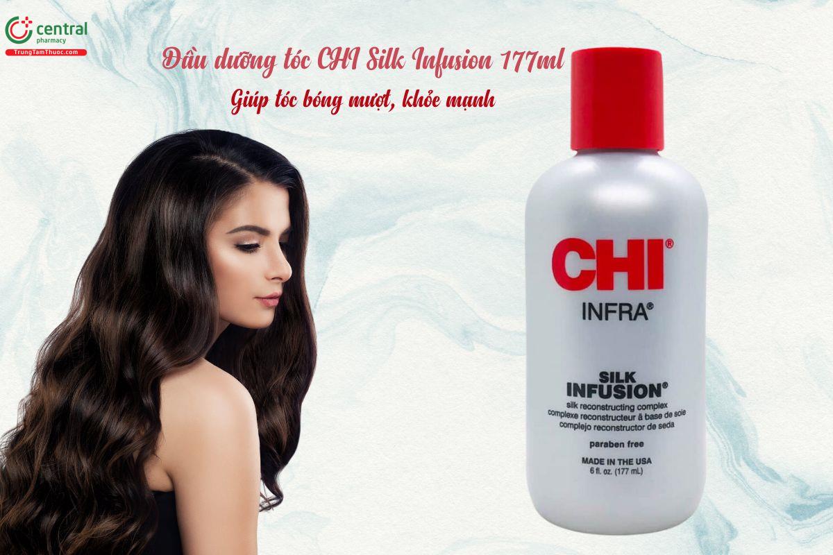 Dầu dưỡng tóc CHI Silk Infusion 177ml - Giúp tóc bóng mượt, khỏe mạnh