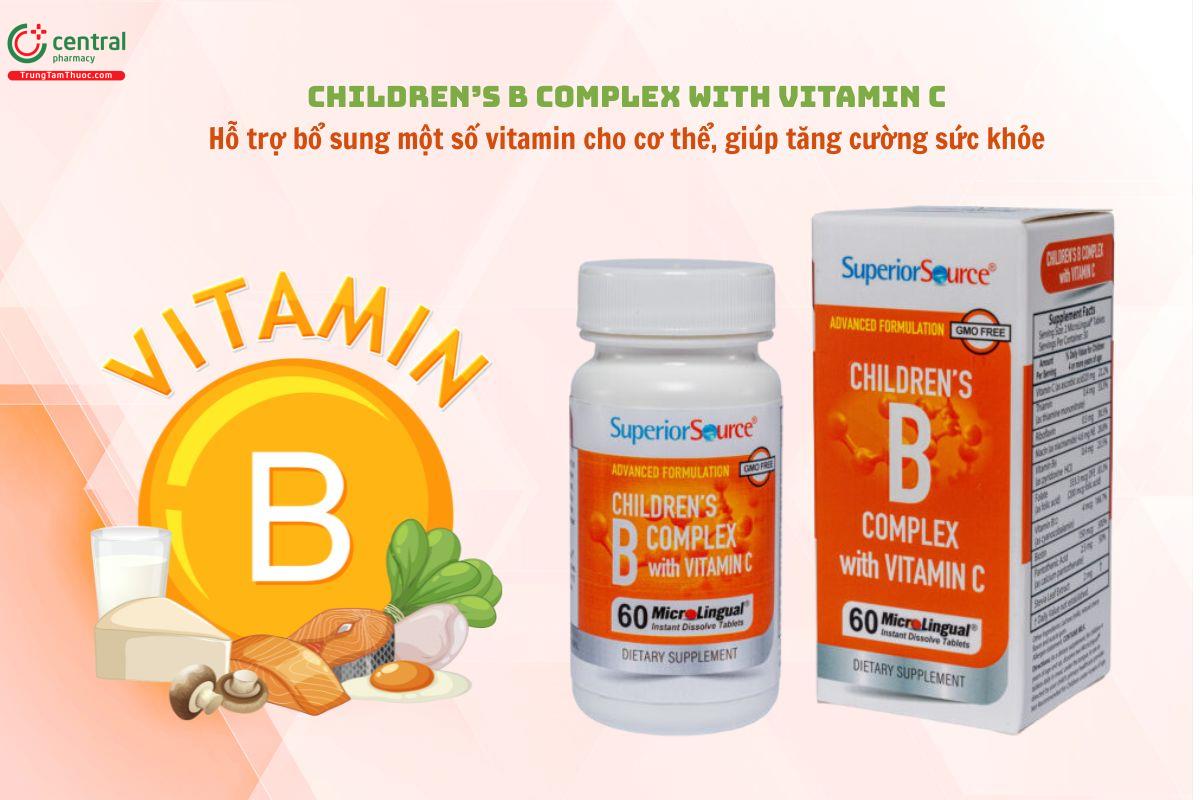 Children’s B Complex With Vitamin C bổ sung vitamin, tăng cường sức khỏe