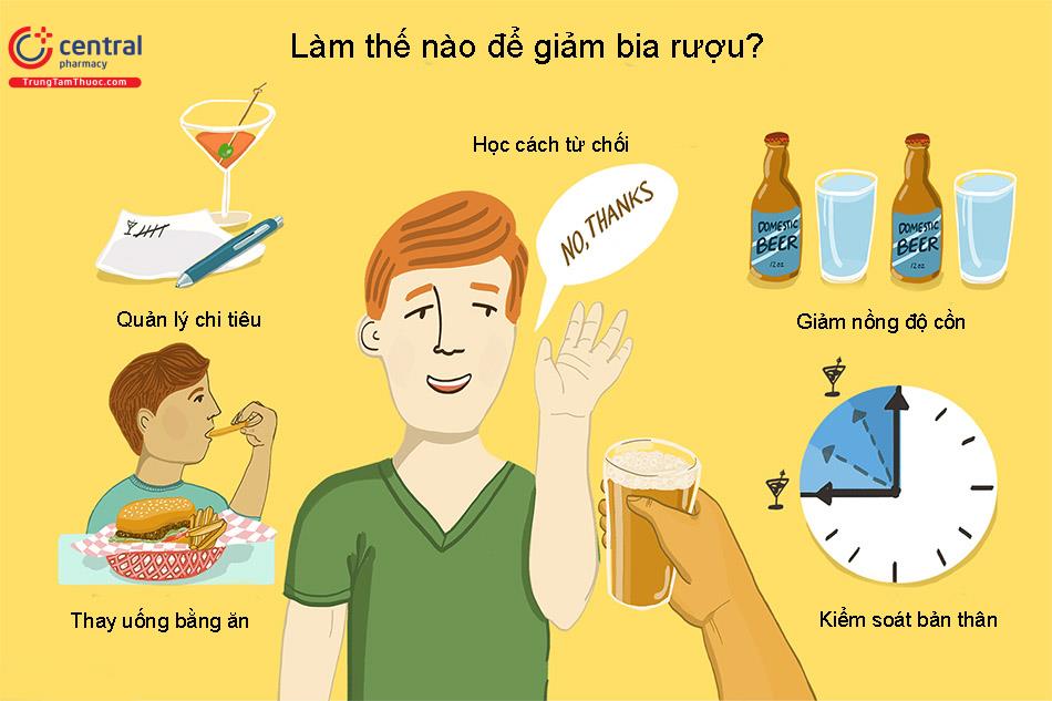 Biện pháp giúp giảm việc sử dụng bia rượu