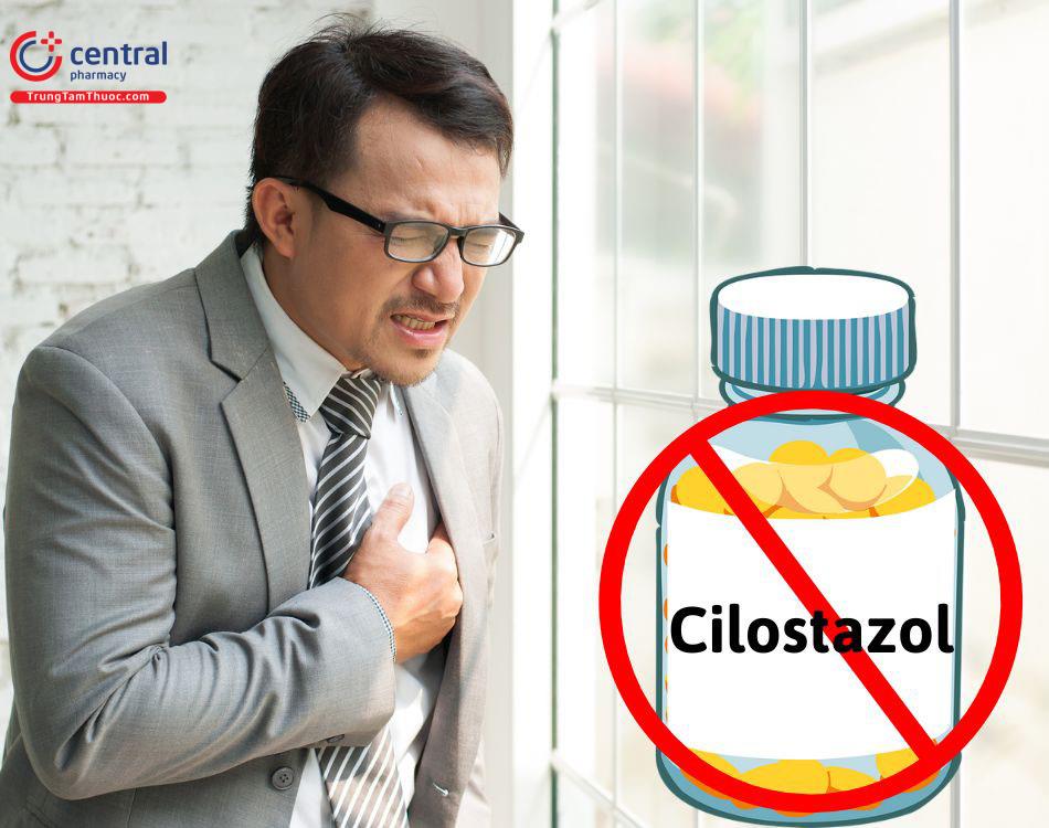 Suy tim không nên sử dụng Cilostazol