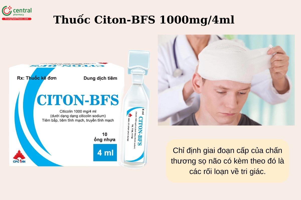 Chỉ định của thuốc Citon-BFS 1000mg/4ml