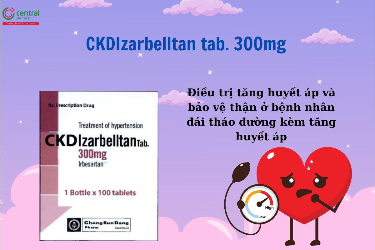 Thuốc CKDIzarbelltan tab. 300mg điều trị huyết áp cao, bảo vệ thận