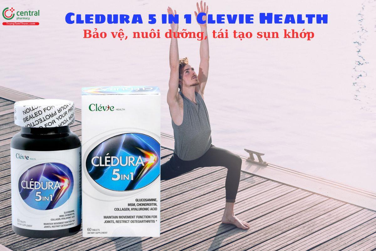 Cledura 5 in 1 - Clevie Health - Bảo vệ, nuôi dưỡng, tái tạo sụn khớp