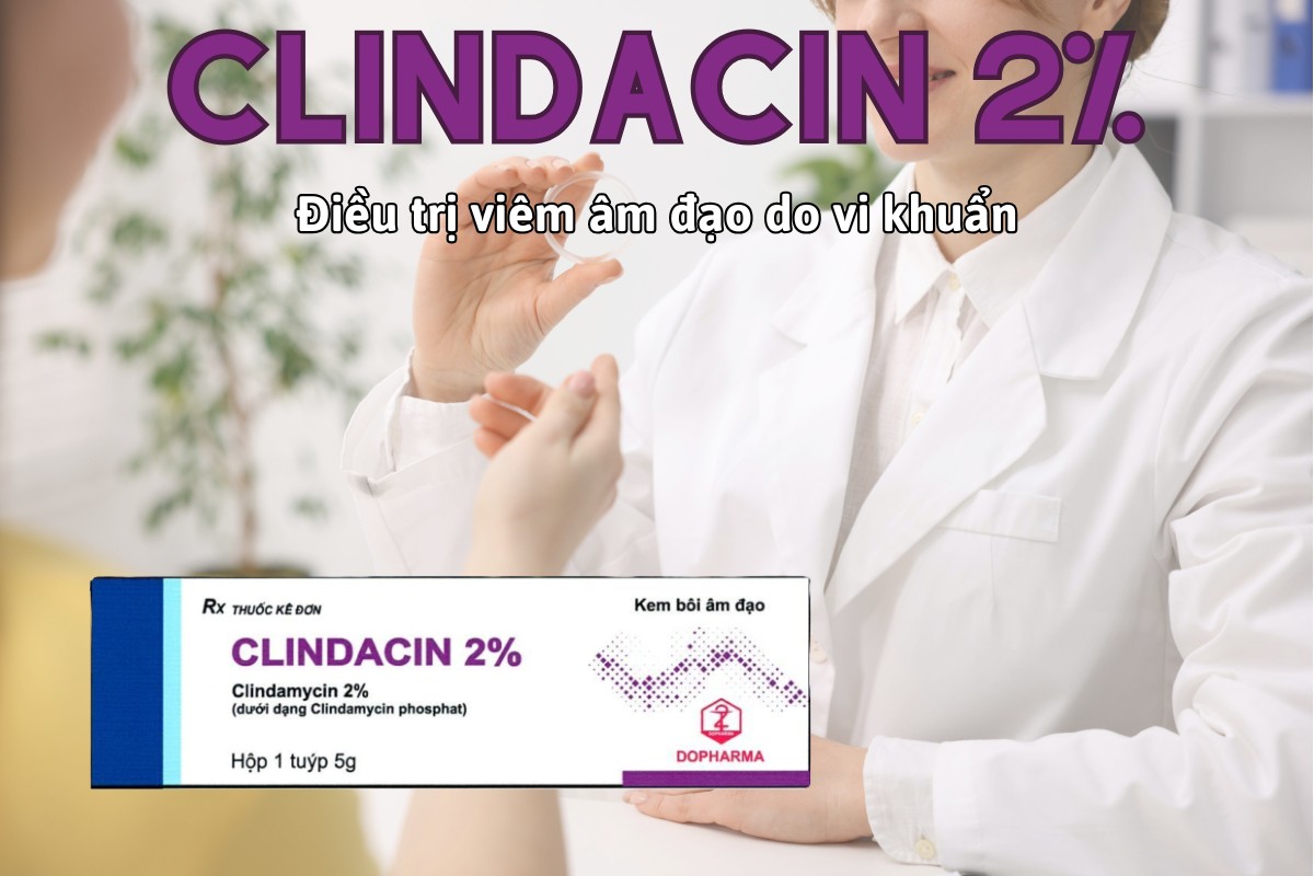 Thuốc Clindacin 2% được chỉ định trong điều trị viêm âm đạo do vi khuẩn